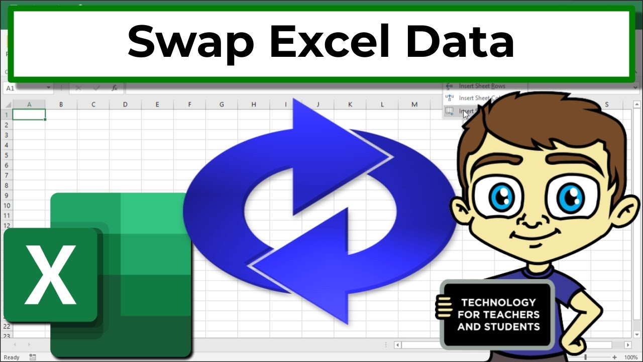 How To Swap Data In Excel Youtube