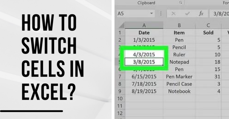 How To Switch Cells In Excel Earn Excel