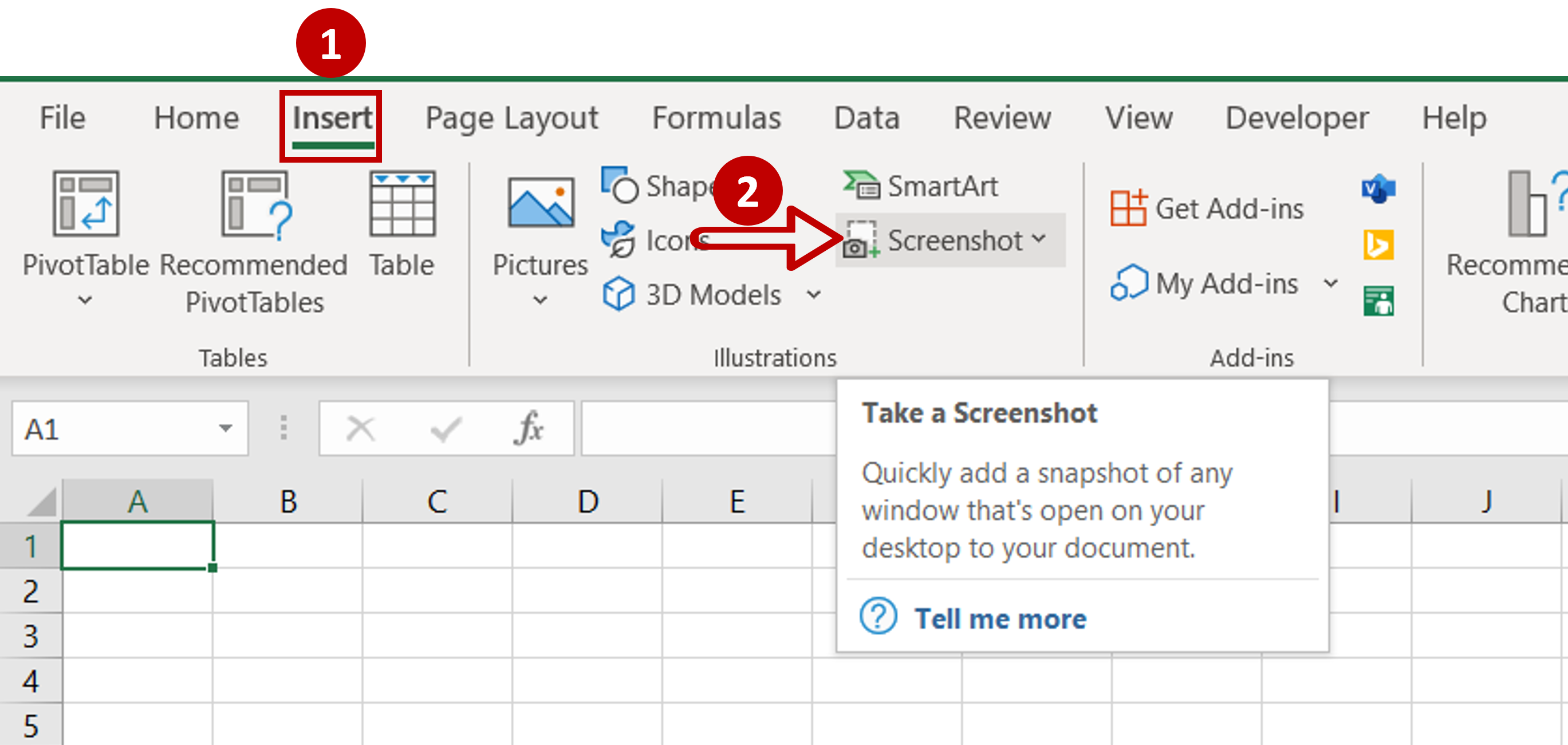 How To Take A Screenshot In Excel Take Screenshot In Excel Tutorial