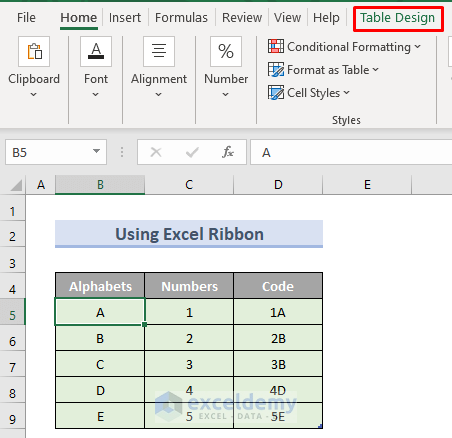 How To Undo A Table In Excel 2 Easy Methods Exceldemy