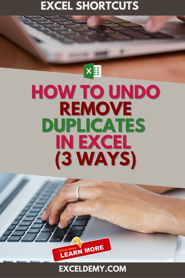 How To Undo Remove Duplicates In Excel 3 Methods Exceldemy