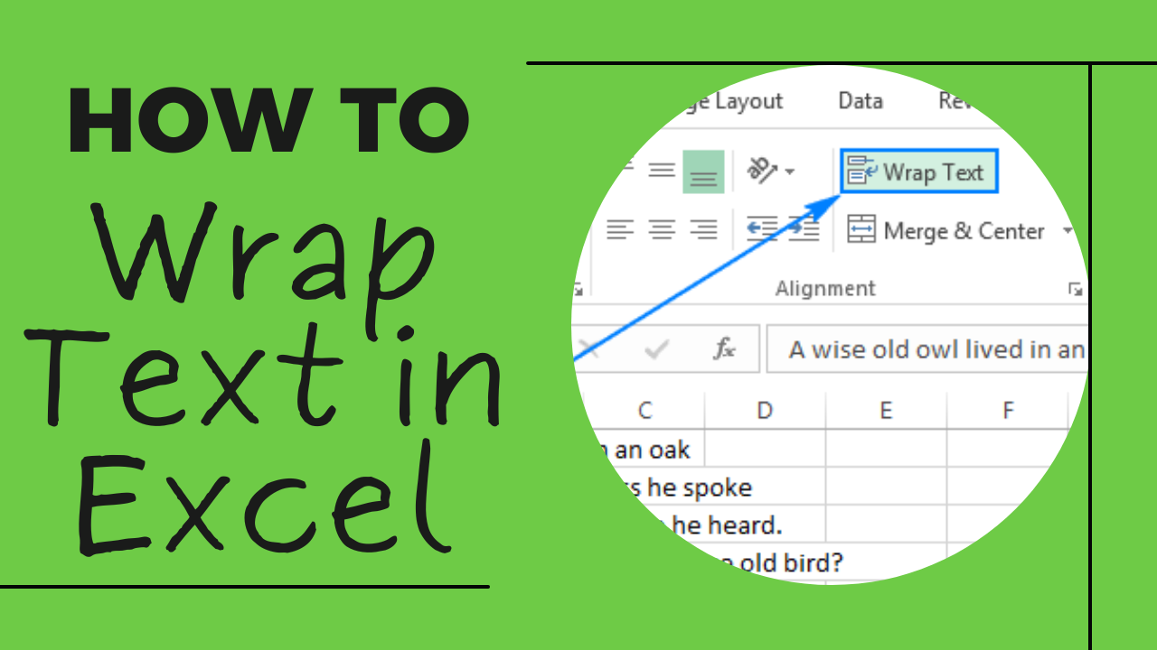 How To Wrap Text And Formulas On Multiple Lines In Excel