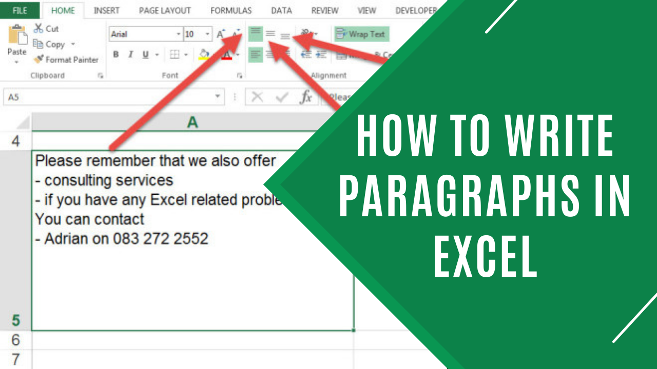 Write Engaging Paragraphs in Excel Easily