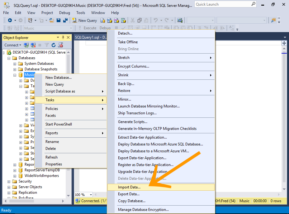 Import Excel Data Into Sql Server Using Copy And Paste