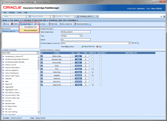 Importing An Ms Excel File In To A Table Variable