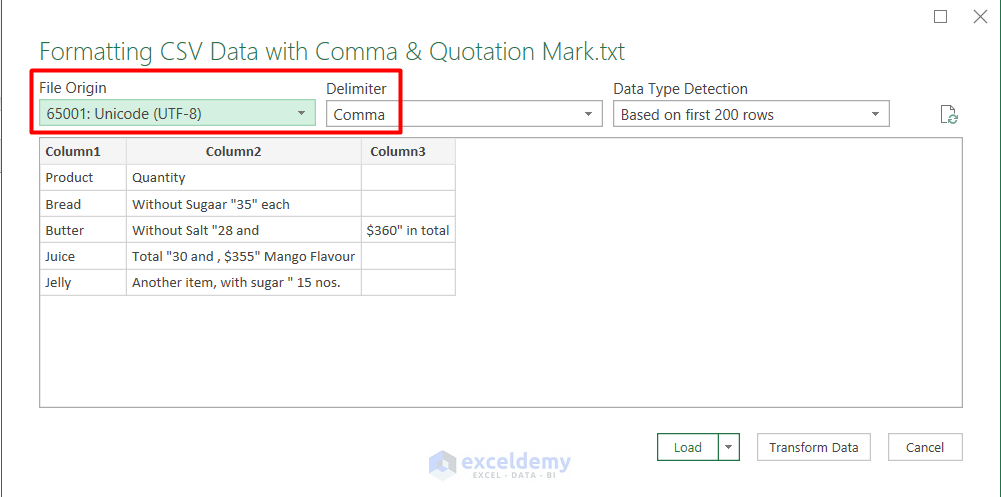 Importing Csv File Into Excel With 2 Examples Exceldemy