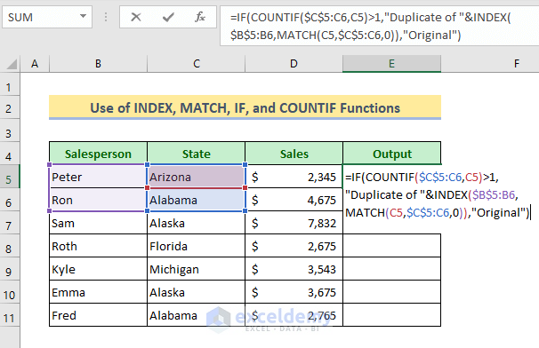 Index Match With Duplicate Values In Excel 3 Quick Methods