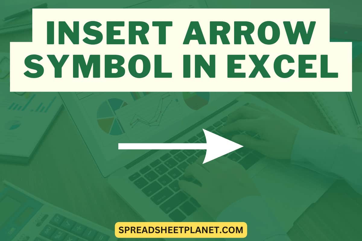 Insert Arrow Symbol Up Down Left Right In Excel