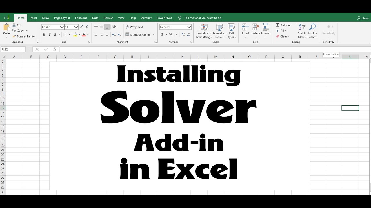 Install Solver In Excel 2010 Lasopabydesign