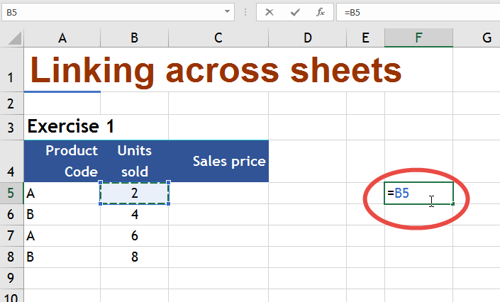 Linking Cells In Different Sheets And Workbooks Online Excel Training