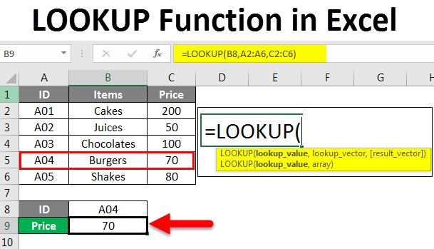 Lookup Function In Excel Youtube