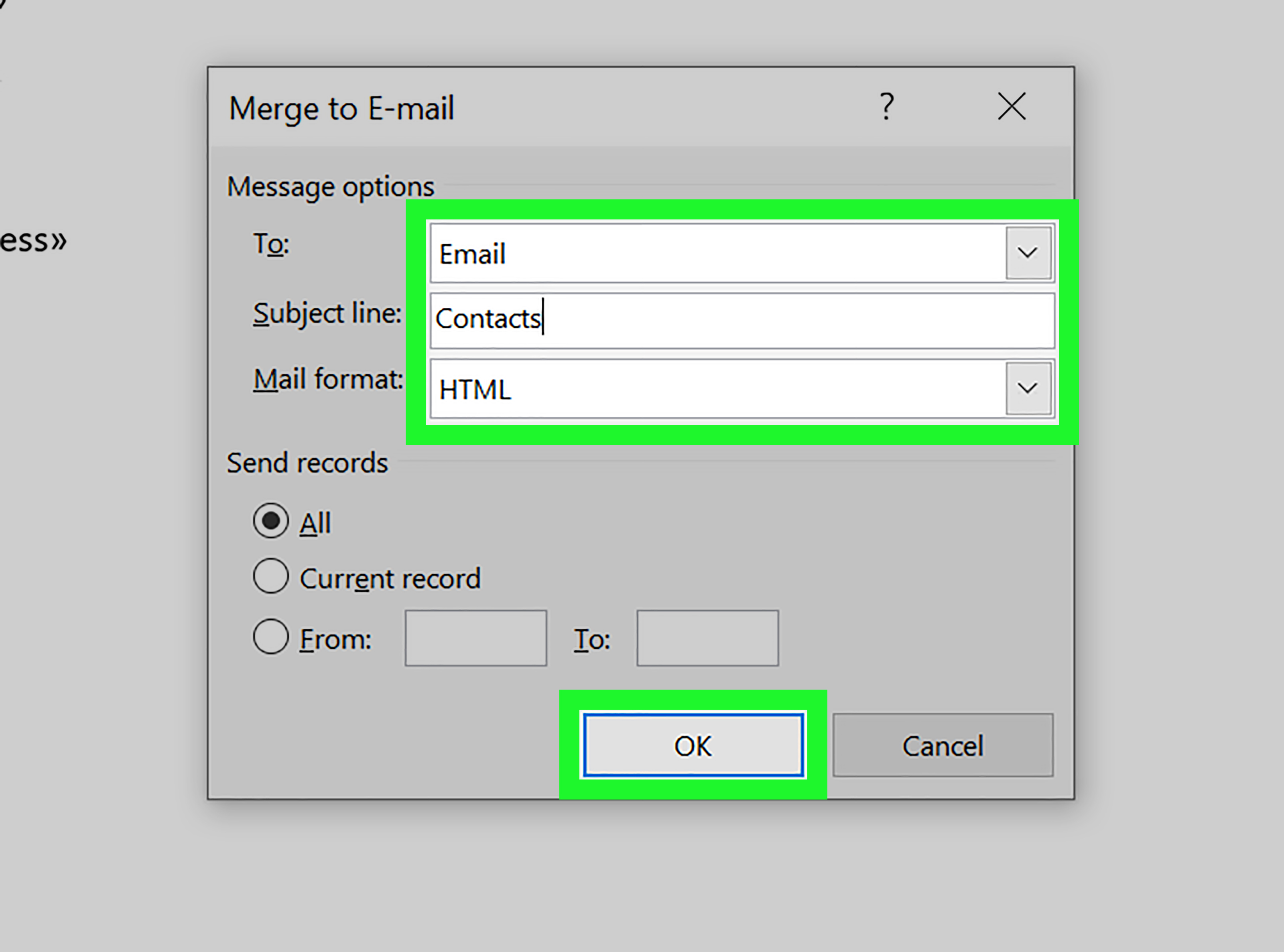 Mail Merge Microsoft Word Excel Labels Contacts Outlook Tutorial Tips And Tricks