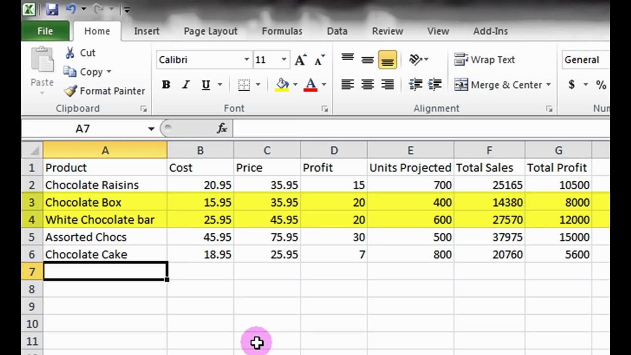 Ms Excel Basic