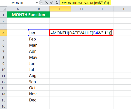 My Findings All About Ms Excel Month Function