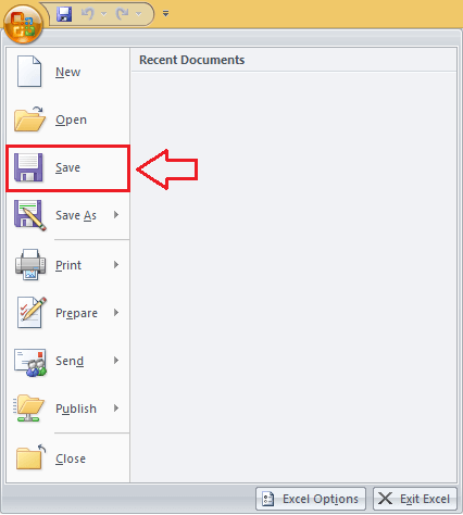 Office Button In Excel