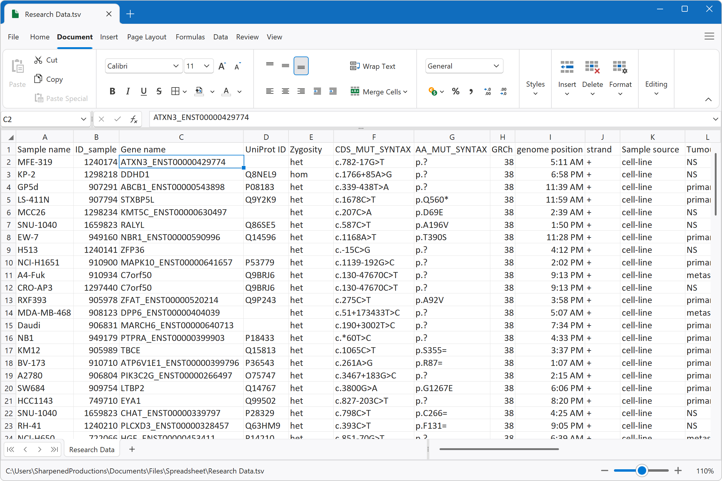 Open Tsv Files With File Viewer Plus