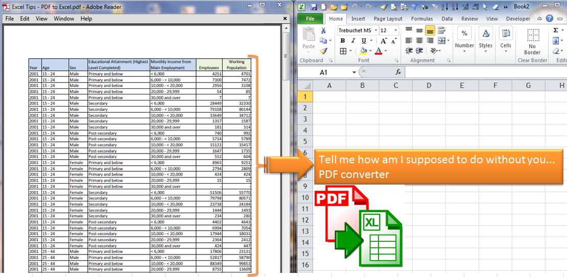 Pdf To Excel Converter Convert Pdf To Excel For Android Download