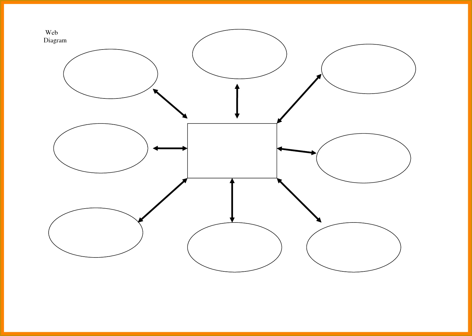 Printable Spider Chart Template