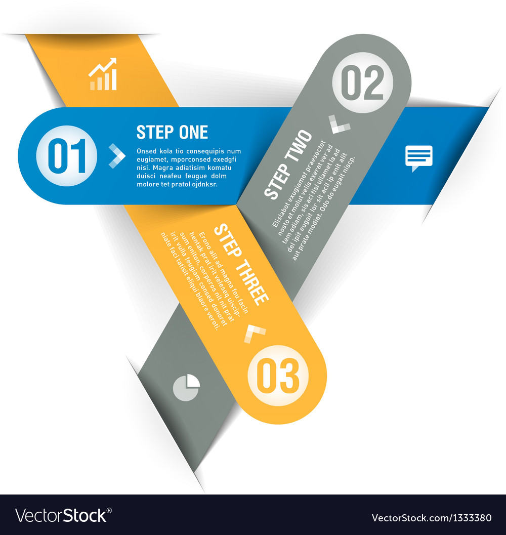 Progress Step Level Indicators With 5 Steps Arrows Stock Vector