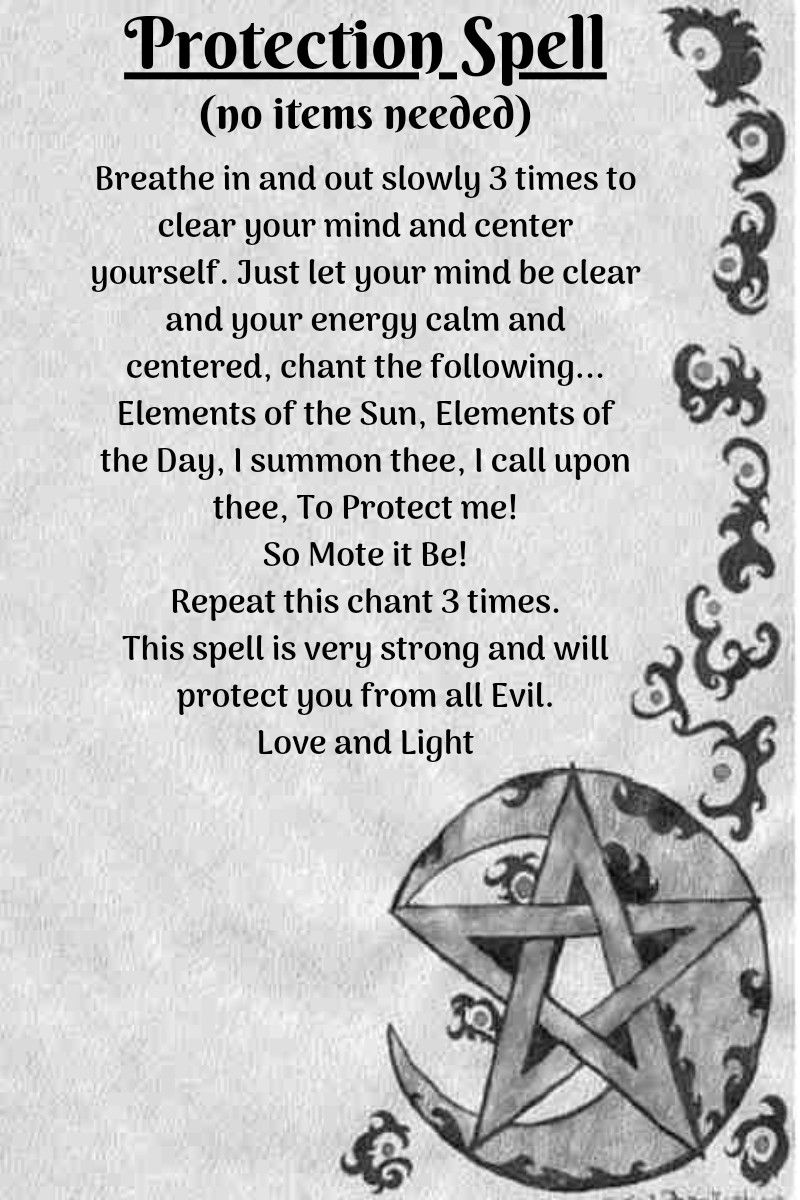 Protection Spell Magic Spell Book Protection Spells Witch Spell Book