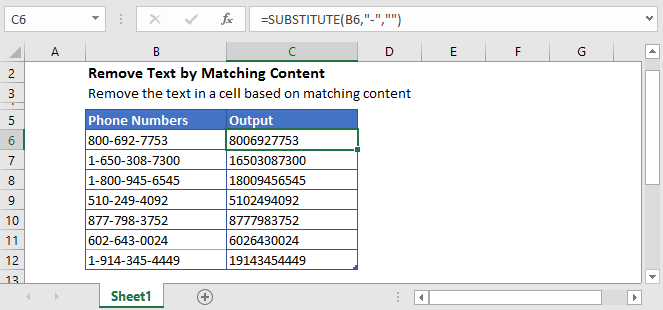 Remove Specific Text From A Cell In Excel Google Sheets Automate Excel