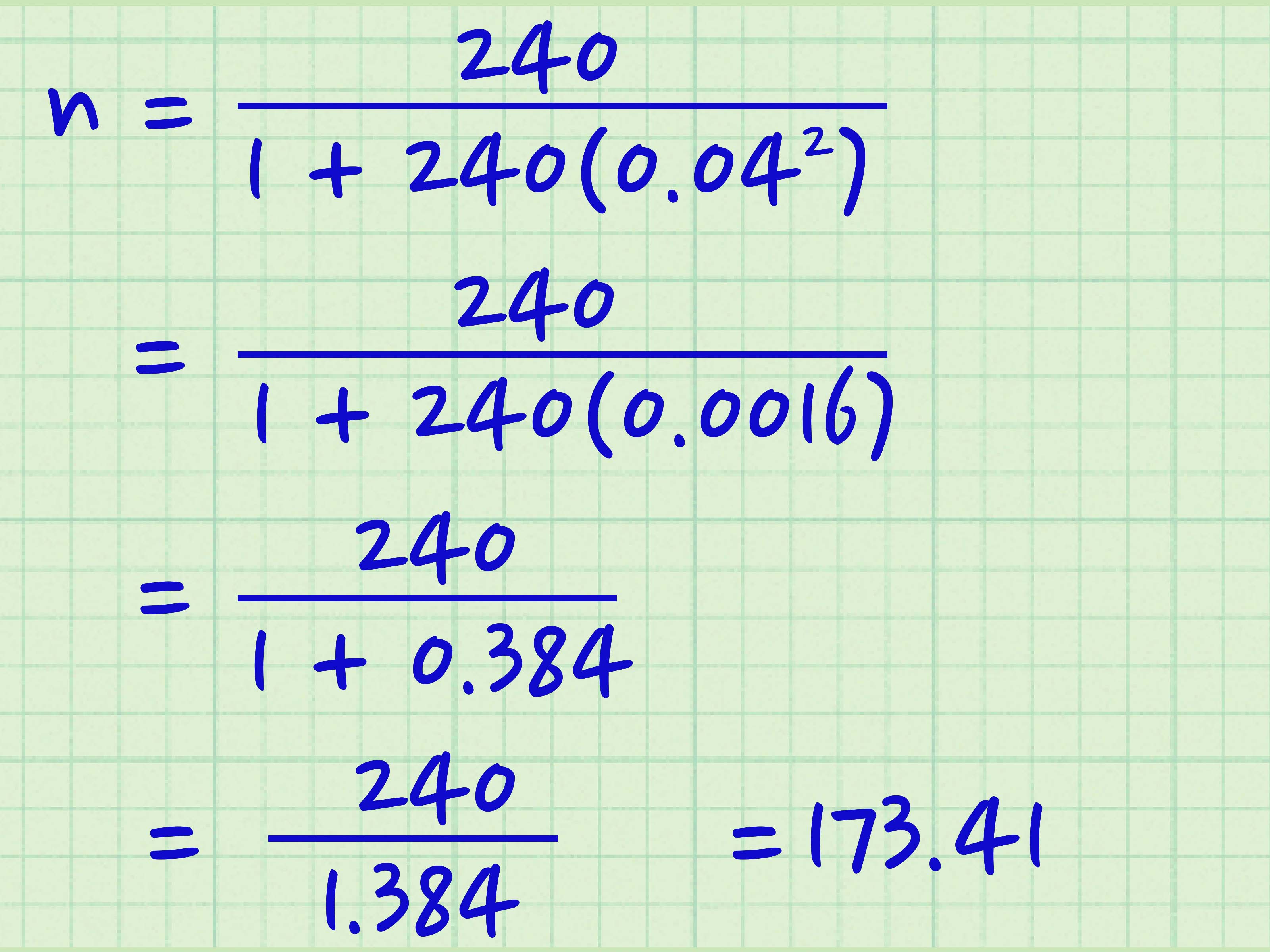 Sample Size Calculator Examples