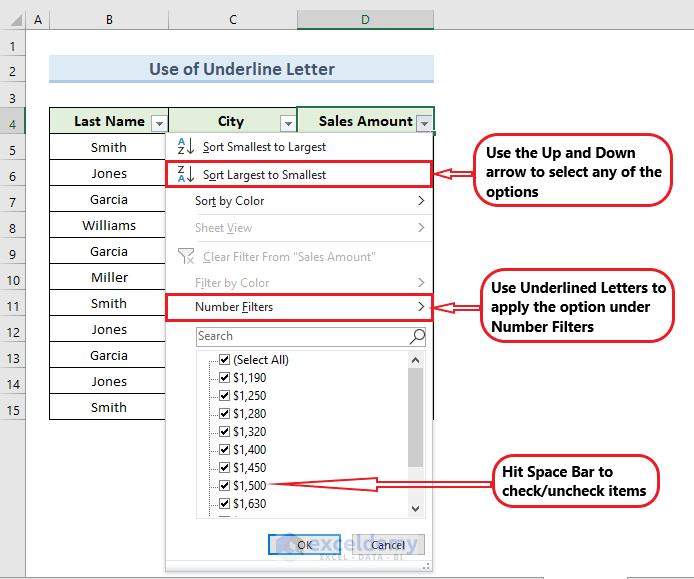 Shortcuts For Filtering Data In Excel 3 Methods With Examples Exceldemy