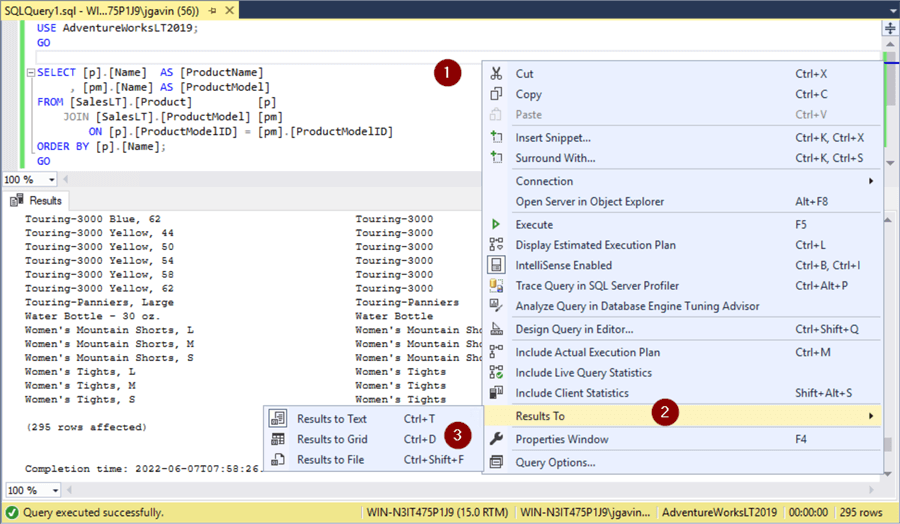 Ssms Export To Excel