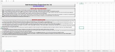 Stock Analysis Excel Model Ver 3 0 Safal Niveshak Eloquens