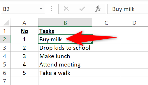 Strikethrough Text In Excel Basic Usages And Examples