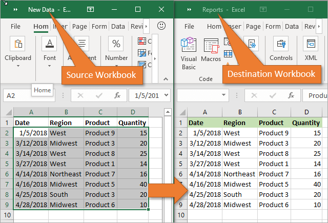 Transfer Data From One Excel Worksheet To Another Automatically