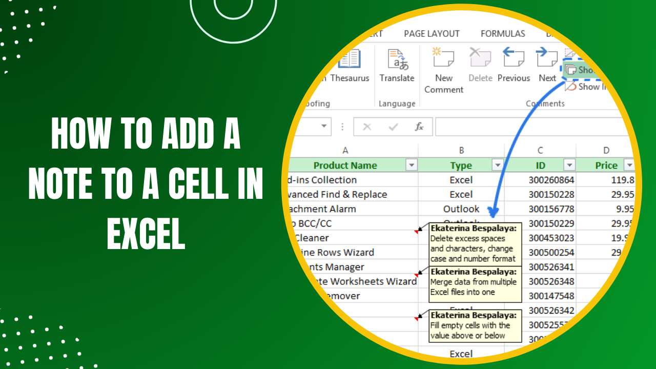 Unlocking Excel S Potential How To Add A Note To A Cell In Excel