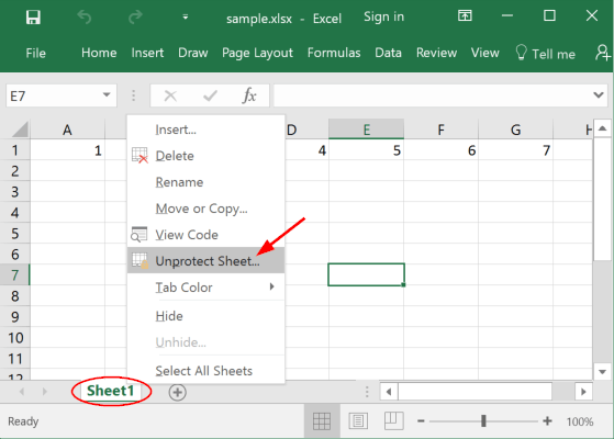 Unprotect Excel Workbook 2013 2016 With Or Without Password