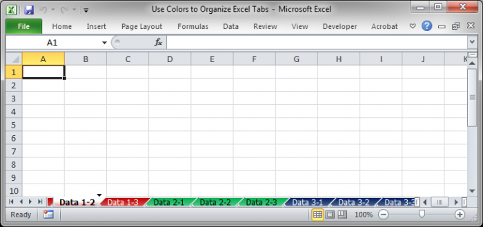 Use Colors To Organize Excel Tabs Teachexcel Com