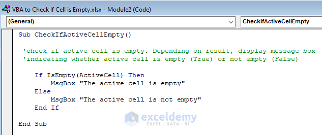 Vba In Excel Check If Cell Is Empty Or Multiple Are Easytweaks Com