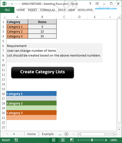 Vba Insert Rows Excel Worksheet Example Macro Codes