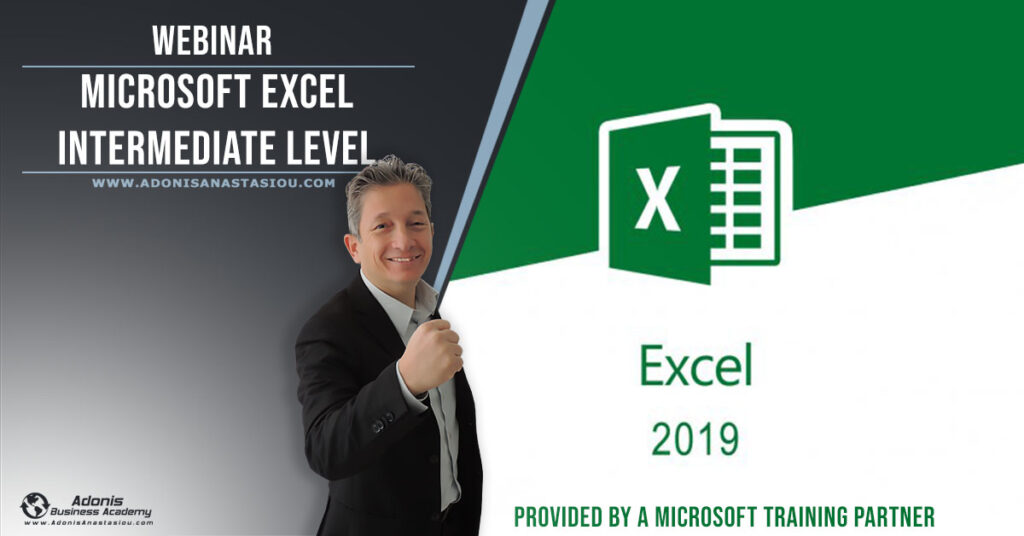 Webinar Amp Quot Microsoft Excel Beginner Level Amp Quot Cyprus Adonis Business Academy