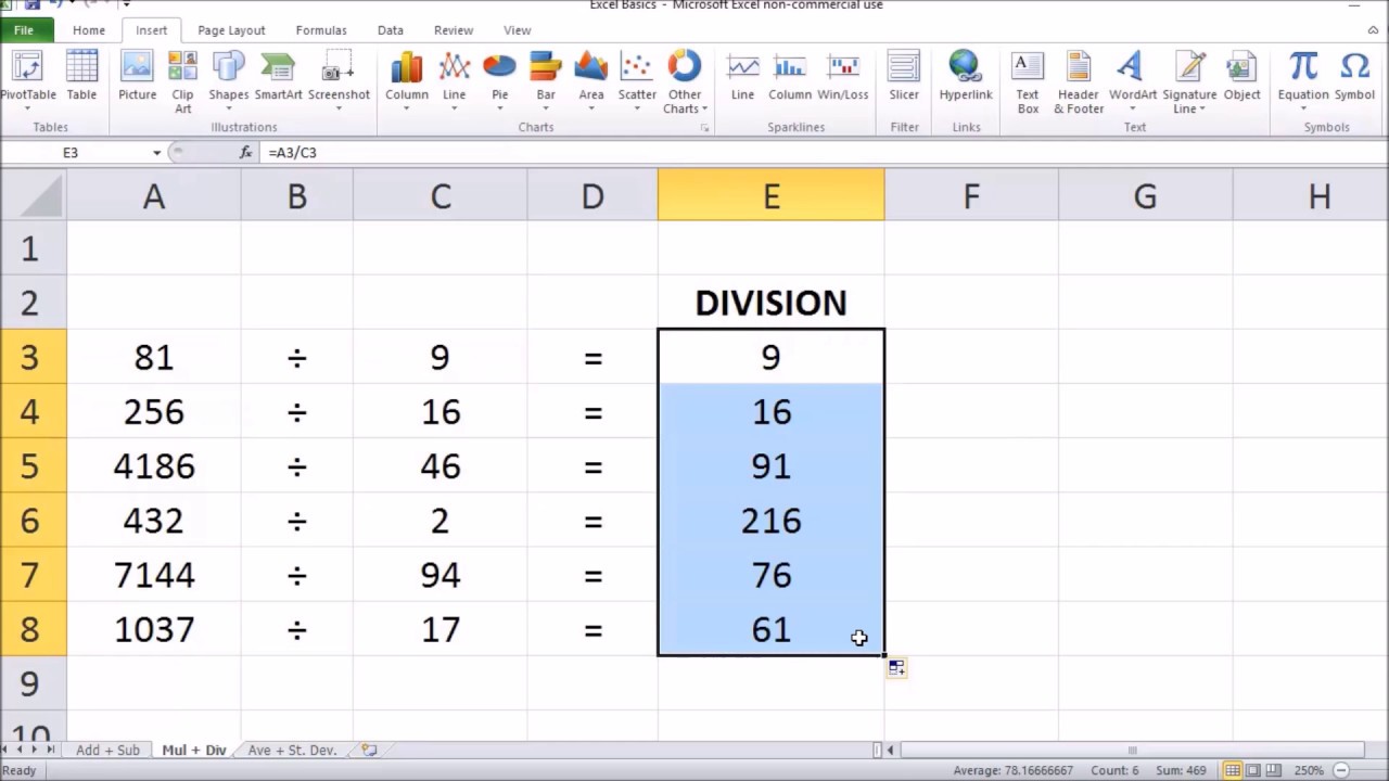 Excel Division Symbol: Discover How to Divide Instantly