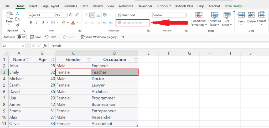 Can't Merge Cells in Excel? Here's Why and How to Fix It